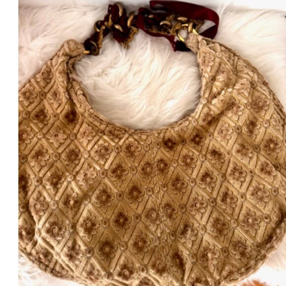 Nina Perrera Vintage Bag Baroque Victorian Upholstery Look Romantic - Picture 5 of 16